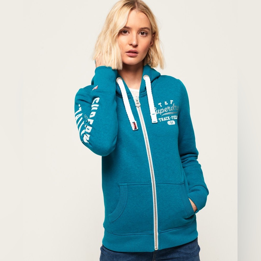 Superdry. Track & Field Zip Hoodie NWOT
